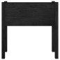 vidaXL Jardinera de madera maciza de pino negro 70x31x70 cm