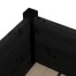 vidaXL Jardinera de madera maciza de pino negro 70x31x70 cm