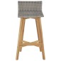 vidaXL Taburetes de cocina 2 unidades madera maciza acacia