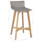 vidaXL Taburetes de cocina 2 unidades madera maciza acacia