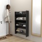 vidaXL Zapateros de pared 2 uds contrachapada negro brillo 80x18x60 cm vidaXL Zapateros de pared 2 uds contrachapada negro brillo 80x18x60 cm
