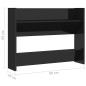 vidaXL Zapateros de pared 2 uds contrachapada negro brillo 80x18x60 cm vidaXL Zapateros de pared 2 uds contrachapada negro brillo 80x18x60 cm