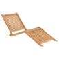 vidaXL Tumbona de madera maciza de teca vidaXL Tumbona de madera maciza de teca