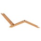 vidaXL Tumbona de madera maciza de teca vidaXL Tumbona de madera maciza de teca