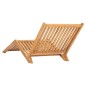 vidaXL Tumbona de madera maciza de teca vidaXL Tumbona de madera maciza de teca