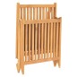 vidaXL Tumbona de madera maciza de teca vidaXL Tumbona de madera maciza de teca