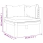 vidaXL Set de muebles de jardín 9 pzas con cojín crema acacia maciza vidaXL Set de muebles de jardín 9 pzas con cojín crema acacia maciza