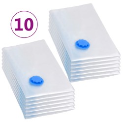 vidaXL Bolsas de almacenaje al vacío de ropa y viaje 80x60 cm 10 uds