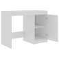 vidaXL Escritorio de madera contrachapada blanco brillo 100x50x76 cm vidaXL Escritorio de madera contrachapada blanco brillo 100x50x76 cm