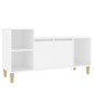 vidaXL Mueble para TV madera contrachapada blanco 100x35x55 cm vidaXL Mueble para TV madera contrachapada blanco 100x35x55 cm