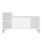 vidaXL Mueble para TV madera contrachapada blanco 100x35x55 cm vidaXL Mueble para TV madera contrachapada blanco 100x35x55 cm
