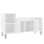vidaXL Mueble para TV madera contrachapada blanco 100x35x55 cm vidaXL Mueble para TV madera contrachapada blanco 100x35x55 cm