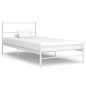 vidaXL Estructura de cama de metal blanco 100x200 cm vidaXL Estructura de cama de metal blanco 100x200 cm