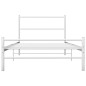 vidaXL Estructura de cama de metal blanco 100x200 cm vidaXL Estructura de cama de metal blanco 100x200 cm
