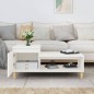vidaXL Mesa de centro madera contrachapada blanco 100x50x45 cm vidaXL Mesa de centro madera contrachapada blanco 100x50x45 cm