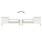 vidaXL Mesa de centro madera contrachapada blanco 100x50x45 cm vidaXL Mesa de centro madera contrachapada blanco 100x50x45 cm