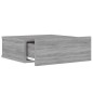 vidaXL Mesita de noche flotante madera contrachapada gris 40x30x15cm vidaXL Mesita de noche flotante madera contrachapada gris 40x30x15cm