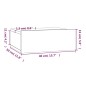 vidaXL Mesita de noche flotante madera contrachapada gris 40x30x15cm vidaXL Mesita de noche flotante madera contrachapada gris 40x30x15cm