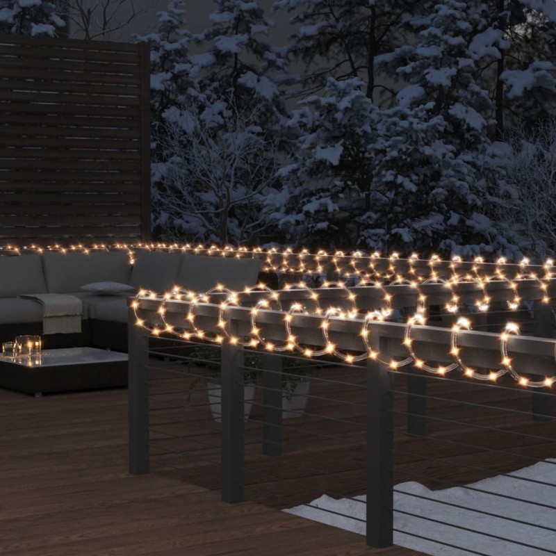 vidaXL Tira de luces con 120 LED blanco cálido PVC 5 m vidaXL Tira de luces con 120 LED blanco cálido PVC 5 m
