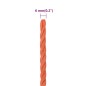 vidaXL Cuerda de trabajo polipropileno naranja 6 mm 100 m vidaXL Cuerda de trabajo polipropileno naranja 6 mm 100 m
