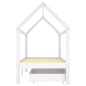 vidaXL Estructura de cama infantil cajones madera pino blanco 90x200cm vidaXL Estructura de cama infantil cajones madera pino blanco 90x200cm