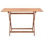 vidaXL Set de comedor para jardín 5 pzas madera maciza eucalipto negro