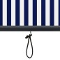 vidaXL Estor enrollable de exterior azul y blanco 80x250 cm vidaXL Estor enrollable de exterior azul y blanco 80x250 cm