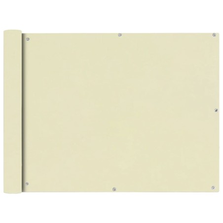 vidaXL Toldo para balcón tela oxford 90x400 cm crema