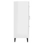 vidaXL Aparador de madera contrachapada blanco brillante 69,5x34x90 cm vidaXL Aparador de madera contrachapada blanco brillante 69,5x34x90 cm