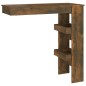 vidaXL Mesa de bar de pared contrachapada roble ahumado 102x45x103,5cm vidaXL Mesa de bar de pared contrachapada roble ahumado 102x45x103,5cm