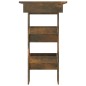 vidaXL Mesa de bar de pared contrachapada roble ahumado 102x45x103,5cm vidaXL Mesa de bar de pared contrachapada roble ahumado 102x45x103,5cm