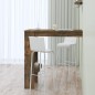 vidaXL Mesa de bar de pared contrachapada roble ahumado 102x45x103,5cm vidaXL Mesa de bar de pared contrachapada roble ahumado 102x45x103,5cm