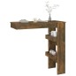 vidaXL Mesa de bar de pared contrachapada roble ahumado 102x45x103,5cm vidaXL Mesa de bar de pared contrachapada roble ahumado 102x45x103,5cm