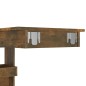 vidaXL Mesa de bar de pared contrachapada roble ahumado 102x45x103,5cm vidaXL Mesa de bar de pared contrachapada roble ahumado 102x45x103,5cm