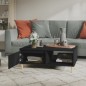 vidaXL Mesa de centro madera contrachapada negro 90x60x35 cm vidaXL Mesa de centro madera contrachapada negro 90x60x35 cm