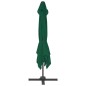 vidaXL Sombrilla voladiza con poste de aluminio verde 300x300 cm vidaXL Sombrilla voladiza con poste de aluminio verde 300x300 cm