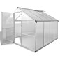 vidaXL Invernadero de aluminio reforzado con estructura base 6,05 m² vidaXL Invernadero de aluminio reforzado con estructura base 6,05 m²