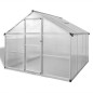 vidaXL Invernadero de aluminio reforzado con estructura base 6,05 m² vidaXL Invernadero de aluminio reforzado con estructura base 6,05 m²