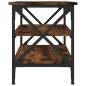 vidaXL Mesa auxiliar madera contrachapada roble ahumado 55x38x45 cm vidaXL Mesa auxiliar madera contrachapada roble ahumado 55x38x45 cm