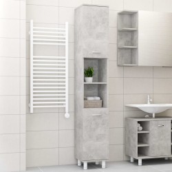 vidaXL Armario de baño contrachapada gris hormigón 30x30x179 cm