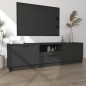 vidaXL Mueble para TV madera contrachapada negro 140x35x40 cm vidaXL Mueble para TV madera contrachapada negro 140x35x40 cm