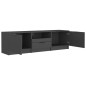 vidaXL Mueble para TV madera contrachapada negro 140x35x40 cm vidaXL Mueble para TV madera contrachapada negro 140x35x40 cm