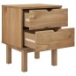 vidaXL Mesita de noche OTTA madera maciza de pino 45x39x57 cm vidaXL Mesita de noche OTTA madera maciza de pino 45x39x57 cm