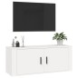 vidaXL Mueble para TV de pared blanco 100x34,5x40 cm vidaXL Mueble para TV de pared blanco 100x34,5x40 cm