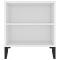 vidaXL Mueble para TV madera contrachapada blanco 102x44,5x50 cm vidaXL Mueble para TV madera contrachapada blanco 102x44,5x50 cm