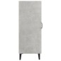 vidaXL Aparador de madera de ingeniería gris hormigón 69,5x34x90 cm