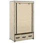 vidaXL Armario de tela color crema 87x49x159 cm vidaXL Armario de tela color crema 87x49x159 cm