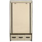 vidaXL Armario de tela color crema 87x49x159 cm vidaXL Armario de tela color crema 87x49x159 cm