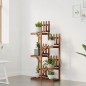 vidaXL Soporte para flores madera maciza de abeto 60x25x130 cm vidaXL Soporte para flores madera maciza de abeto 60x25x130 cm