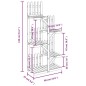 vidaXL Soporte para flores madera maciza de abeto 60x25x130 cm vidaXL Soporte para flores madera maciza de abeto 60x25x130 cm